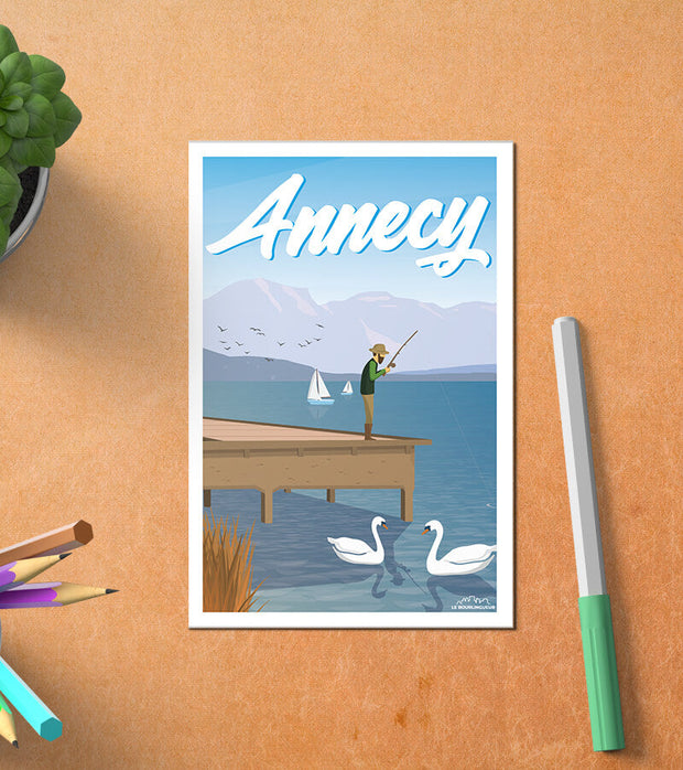 Carte Postale Lac Annecy