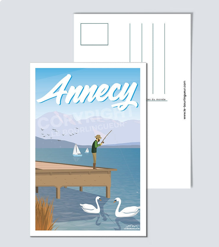 Carte Postale lac Annecy