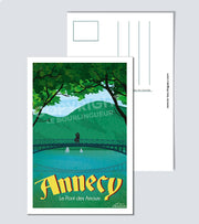 Carte Postale Annecy Le Pont Des Amours Postale