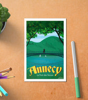 Carte Postale Annecy Le Pont Des Amours Postale