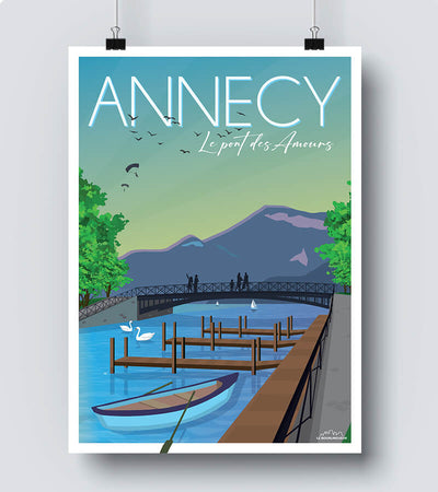 Poster annecy et son port