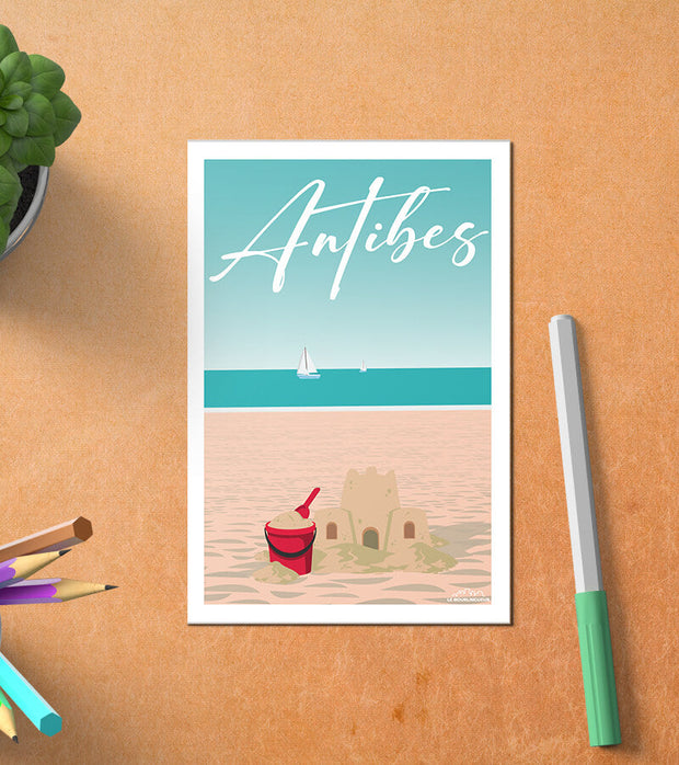 Carte Postale Antibes La Plage