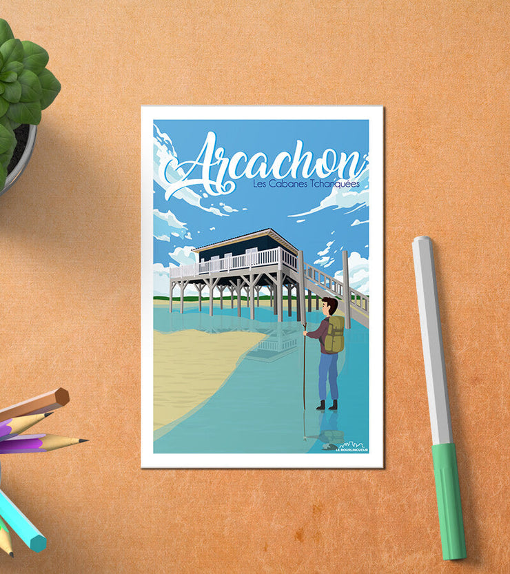 Carte Postale Cabane Tchanquée Arcachon