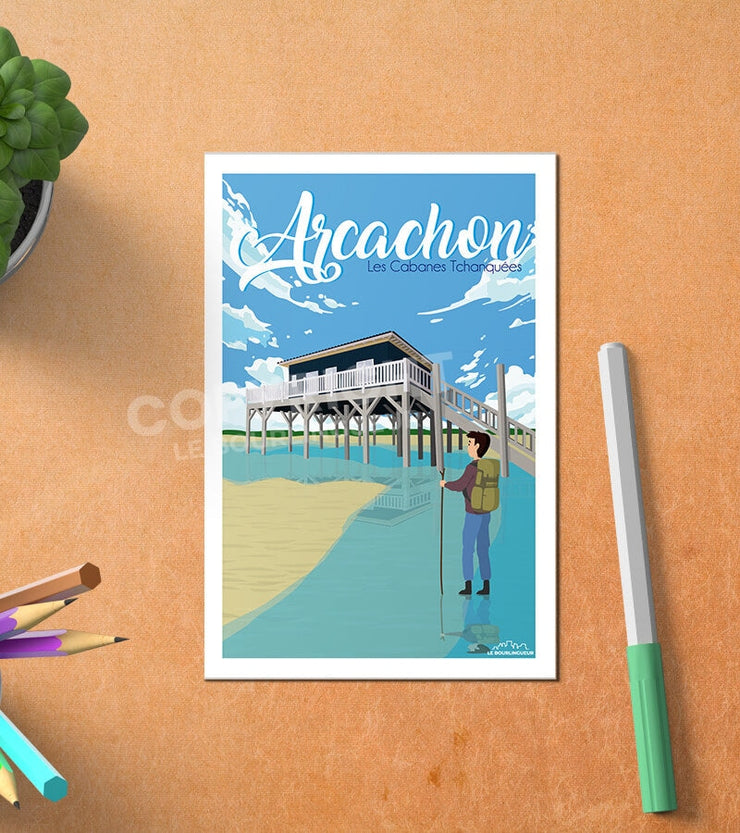Carte Postale Cabane Tchanquée Arcachon