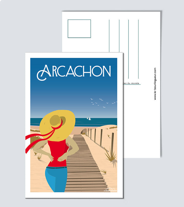 Carte Postale Vintage Arcachon Postale