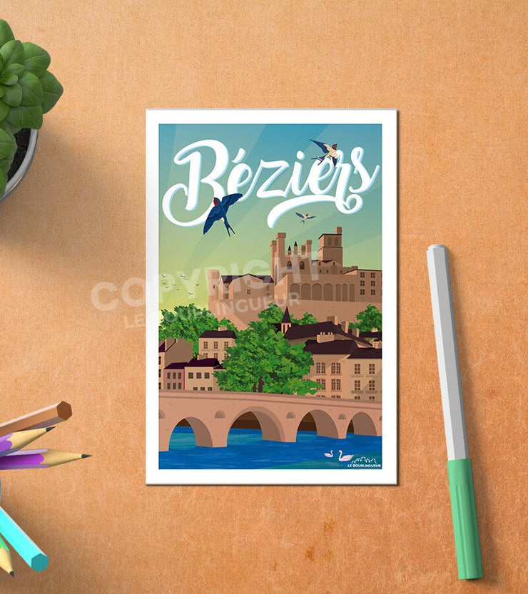 Carte Postale Béziers Postale