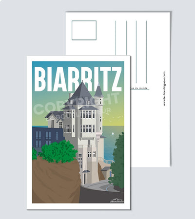 Carte Postale Vintage Biarritz Postale