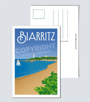 Carte Postale Biarritz la plage