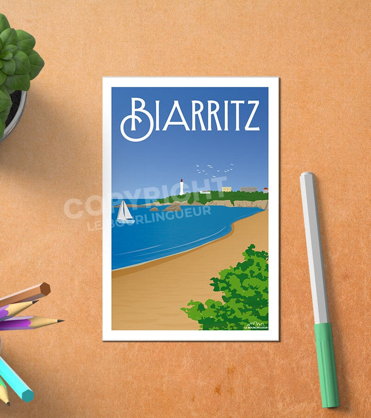 Carte Postale La Plage De Biarritz