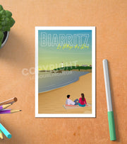 Carte Postale Biarritz La Plage Des Rois