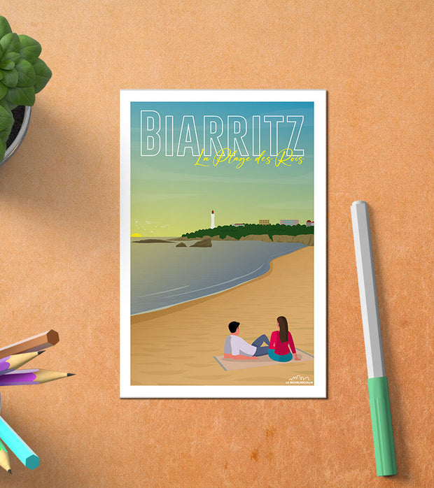 Carte Postale Biarritz La Plage Des Rois