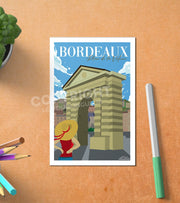 Carte Postale Bordeaux Monument Aux Girondins