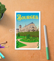 Carte Postale Bourges Postale