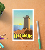Carte Postale Bretagne Phare Postale
