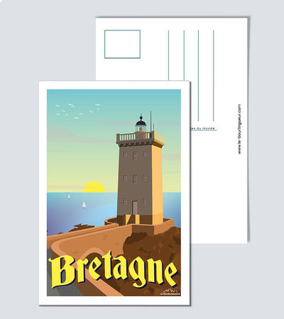 Carte postale Bretagne phare