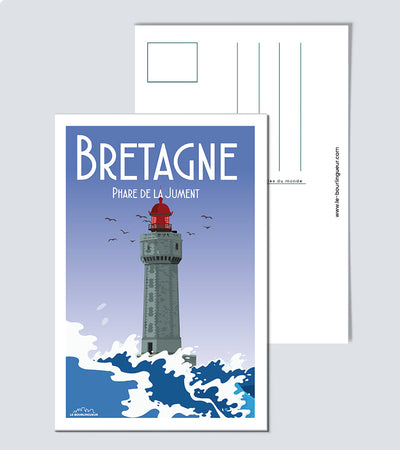 Carte postale Bretagne Phare de la Jument