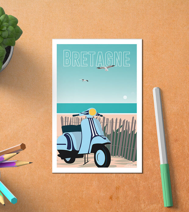 Carte Postale Plage Bretonne Postale
