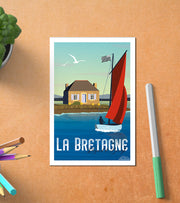 Carte Postale Bord De Mer Bretagne