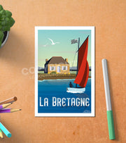 Carte Postale Bord De Mer Bretagne
