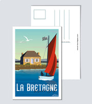 Carte Postale bord de mer Bretagne