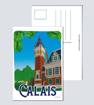 Carte postale Hôtel de ville Calais