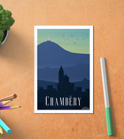 Carte Postale Vintage Chambéry Postale