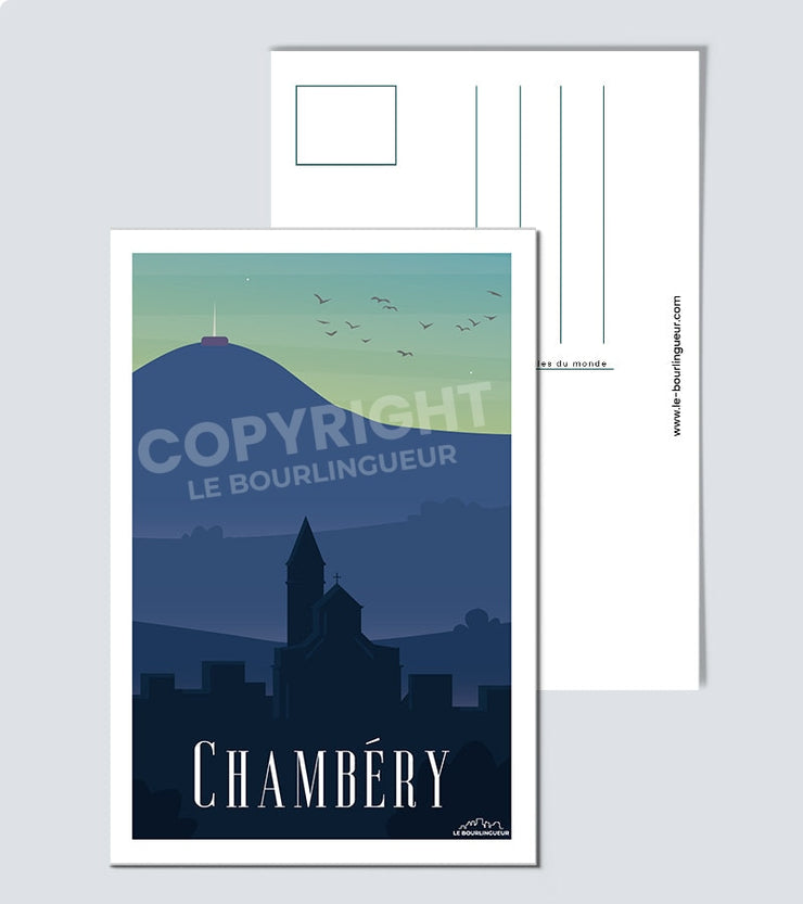 Carte postale vintage Chambéry