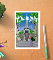 Carte Postale Les Éléphants Chambéry Postale