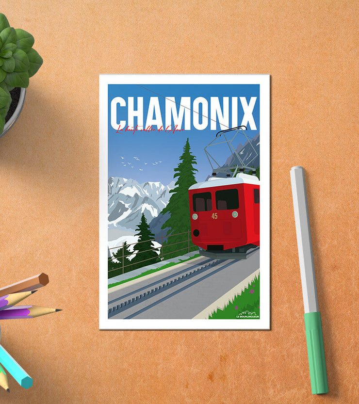 Carte Postale Chamonix Train Du Montenvers