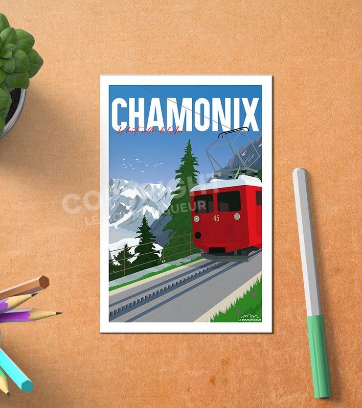 Carte Postale Chamonix Train Du Montenvers