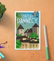 Carte Postale Château Dannecy Postale