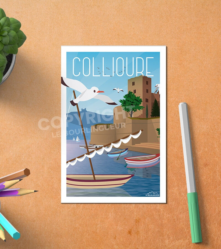 Carte Postale Collioure Bord De Mer