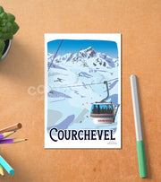 Carte Postale Vintage Courchevel