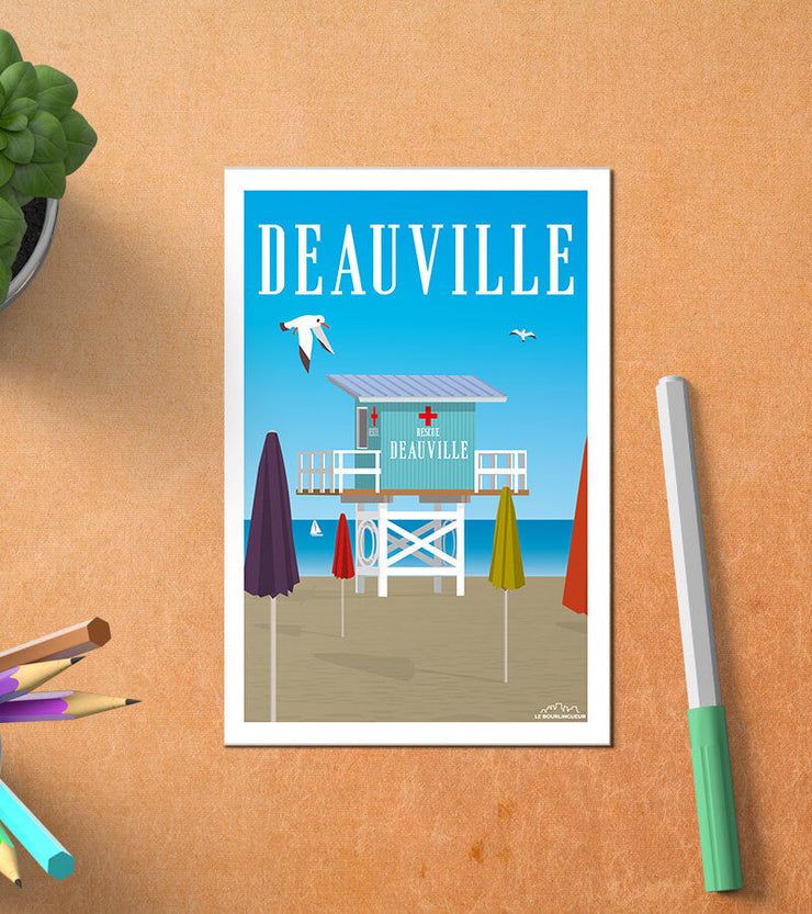 Carte Postale Vintage Deauville Postale