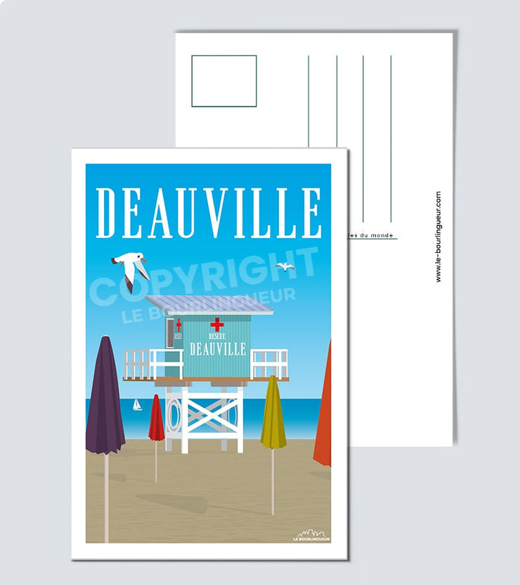 Carte postale vintage Deauville