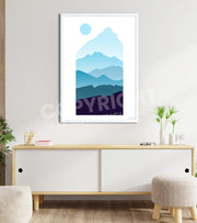 poster minimaliste Everest montagne