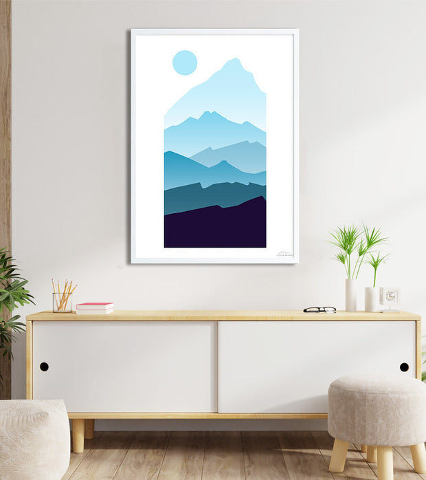 poster minimaliste Everest montagne