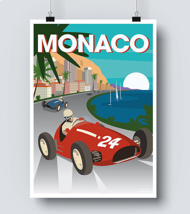 Grand prix de monaco poster 
