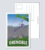 Carte Postale de Grenoble téléphérique