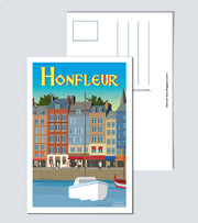 Carte Postale print de Honfleur ville