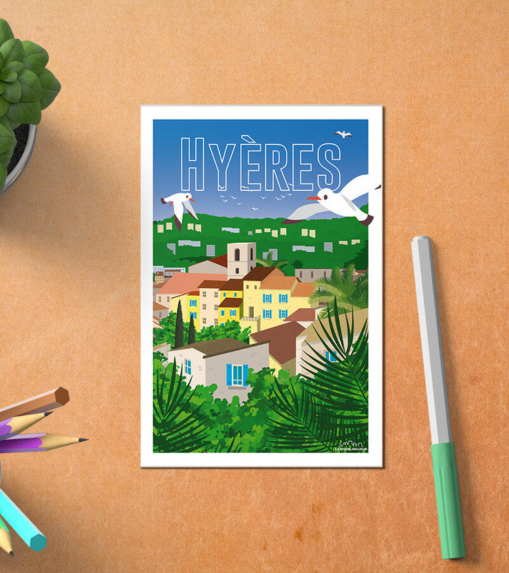 Carte Postale Vintage Hyères