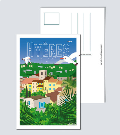 Carte Postale vintage Hyères