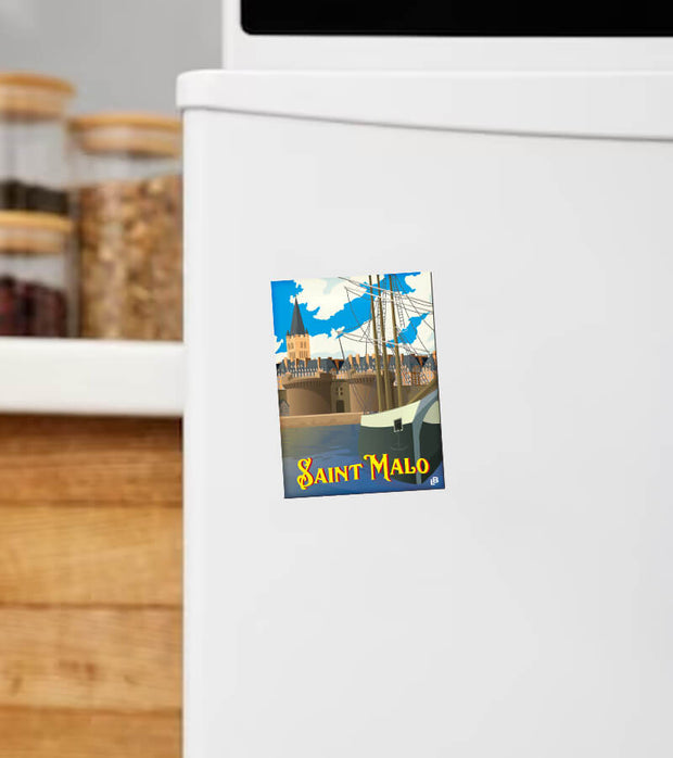 Magnet vintage Saint-Malo