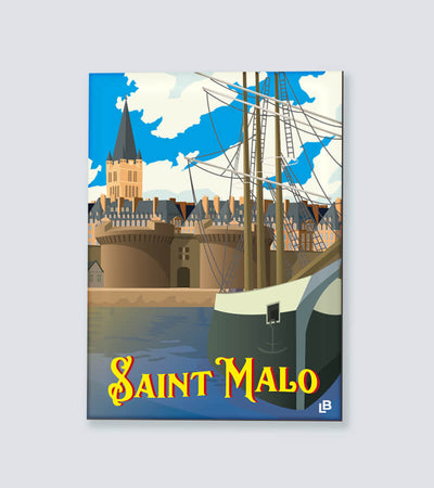 Magnet vintage Saint-Malo