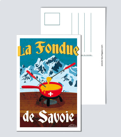 Carte Postale la fondue de savoie
