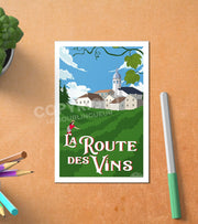 Carte Postale Alsace Route Des Vins