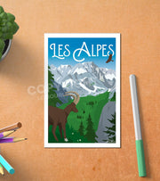 Carte Postale Les Alpes Postale