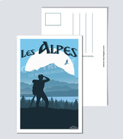 Carte postale vintage Alpes