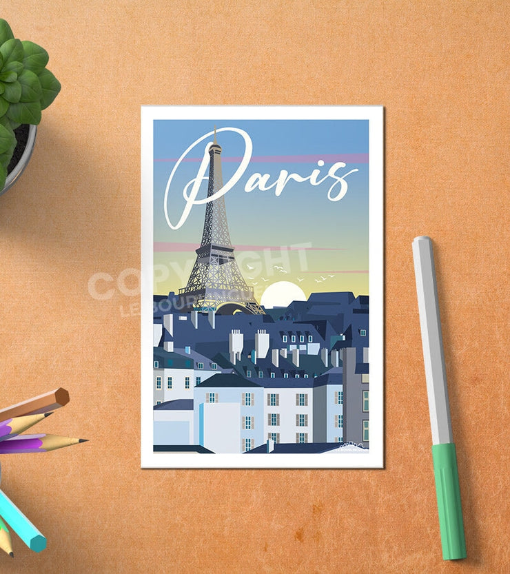 Carte Postale Paris Les Toits