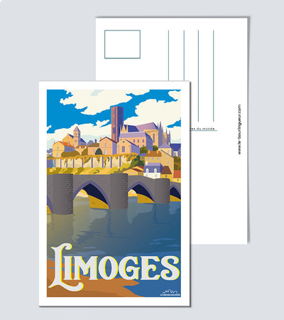 Carte Postale Vintage Limoges